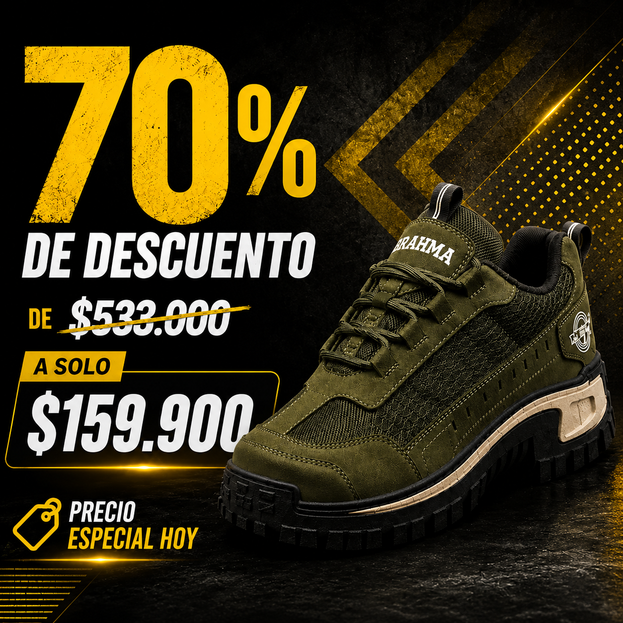🔥 PROMO - Tenis Brahma Monster + Llavero de Regalo - Últimas Unidades Con 70% OFF Solo Hoy 🚨